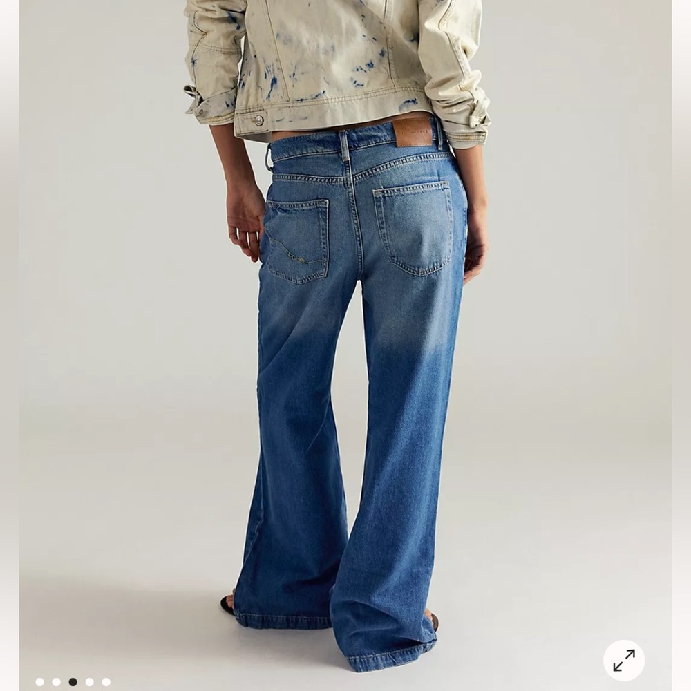 Free People We The Free Stride Straight 'n Wide Jeans - Picture 2 of 9